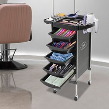 Beauty Friseurwagen Bedienungswagen Salon Friseur Arbeitswagen mit 5 Schubladen