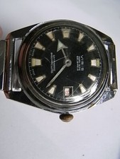 Vintage Herren Swiss Armbanduhr VIRIS Hoby Dick Super Waterproof Datamatic