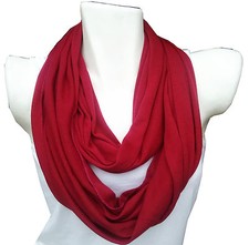 Schlauchschal Rundschal weicher Damen Herren Loop Schal Halstuch Tuch einfarbig