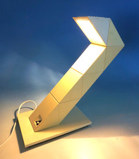 Vintage Design Zig Zag Tischleuchte Lampe Zick Zack Brilliant Chan 80er(F25-1010