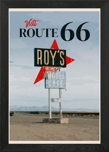 Visit route gerahmtes - 66,