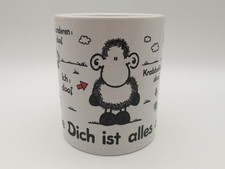 SHEEPWORLD XXL Tasse "Ohne DICH ist alles doof" Jumbotasse Becher Kaffeebecher