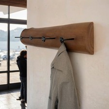 Wandgarderobe Treibholz Natur