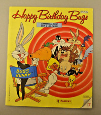 Panini Happy Birthday Bugs Bunny 1991/ Sammelalbum komplett m.allen Stickern +BS