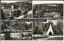 Ansichtskarte Solbad Gandersheim - Seeterrassen, Brunnenhaus, Osterbergsee