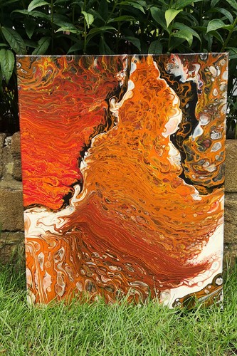 Acrylbild abstrakte kunst - acrylbild,