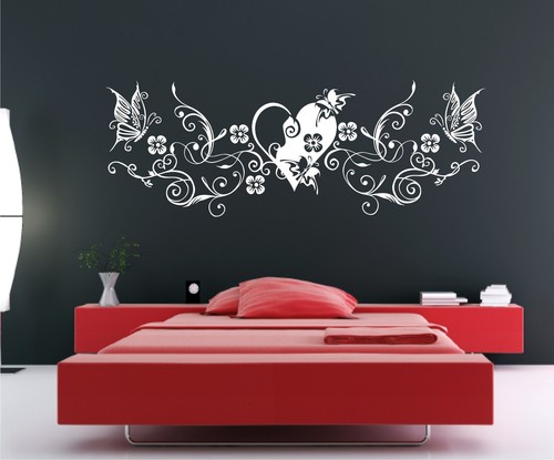 Wandtattoo blumenranke - wandtattoo,