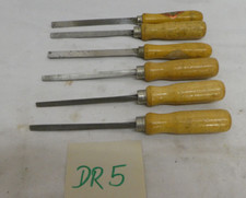 1x Ziehklingenstahl Dreikantschaber mit Holzgriff ex Bundeswehr (DR5)