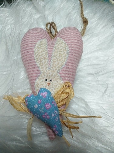 Hase tilda stoffherz osterhase - hase,