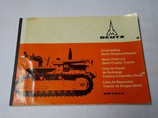 Teilekatalog Spare Parts List Deutz Raupenschlepper DR 1250 