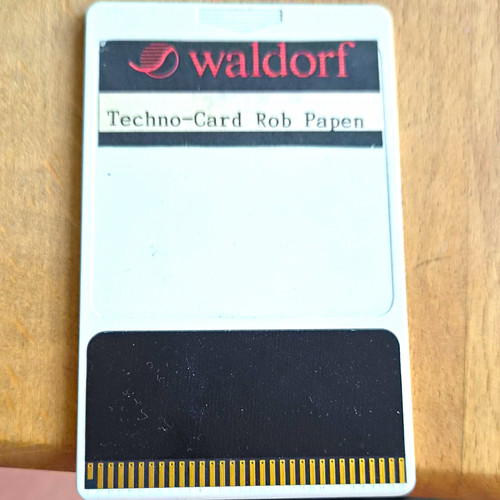 Waldorf techno card rob papen - rob,