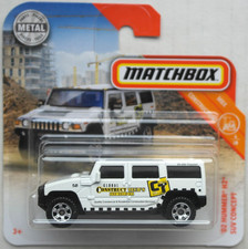 Matchbox hummer suv weiß - h2,