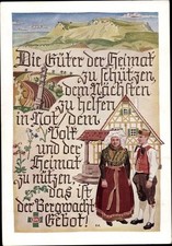 Künstler Ak Deutsche Bergwacht, Abteilung Frankenjura, Paar in... - 10446615