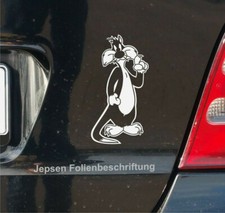 Autoaufkleber Kater Sylvester Aufkleber 20cm Farbwahl MR Sticker S033