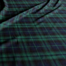 50cm blau grün Schotten Karo Stoff Tartan Kilt Jacke Hose Deko Meterware Tolko
