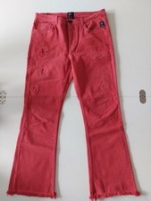 ELIAS RUMELIS Jeans Damen Hose Denim Jeanshose Gr.  W30 rot