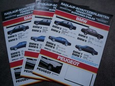 3x Prospekt Fendertrim Radlauf Schutzleisten BMW E30 E21 E12 E28 E24 E9 E23 E32