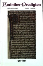 Korinther-Predigten. Gabel, Helmut und Walter Lederer: