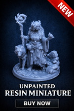 Resin Miniatur Mensch Druidin