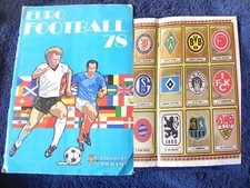 KOMPLETT + ALLE GOLDWAPPEN + POSTER PANINI ALBUM EURO FOOTBALL 78 Fußball 1978