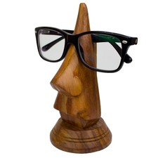 Brillenständer Holz Nase