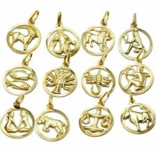 Sternzeichen Anhänger 22 mm Gold 333 Tierkreiszeichen 