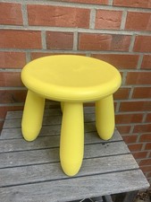 1990er IKEA Mammut Hocker Gelb Design: Morten Kjeistrum, Allan Öst.