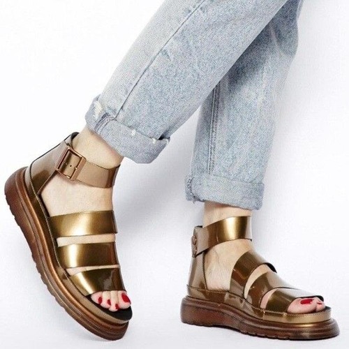 Women martens sandals gold - women,
