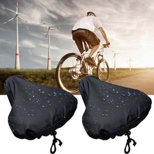 2x Sattelüberzug Regenschutz Sattelbezug Fahrrad Sattel Bezug Wasserdicht