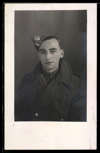 Foto britischer soldat - foto-ak, im