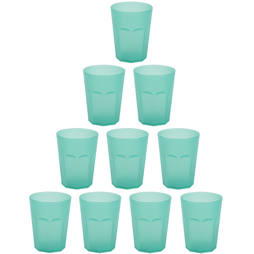 10x kunststoffbecher grün - 10x,