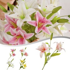 Kunstblume simuliertes Liliengesteck Kunstblumen Doppelköpfige Lilie