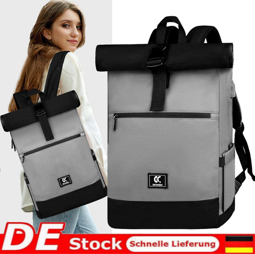Rolltop rucksack herren damen - rucksack,