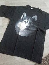 Uni slSex  Basic Shirt Schwarz Gr. S Mit Wolf Motiv Neuwertig
