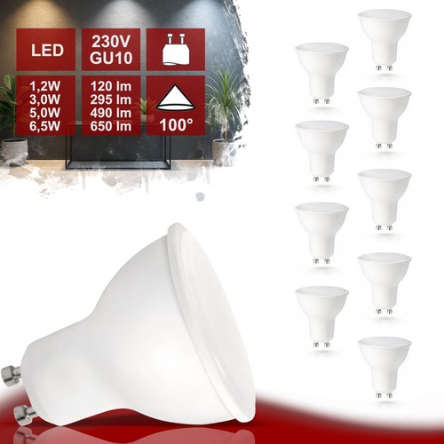 Led gu10 leuchtmittel 5w - 1w, 3w