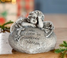 Grabschmuck Herz mit Engel und