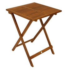 Gartentisch Bistrotisch Klapptisch LIMA 60x60cm Akazie Holz, 2. WAHL