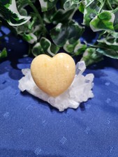 Orangen Calcit Herz 40x40x10mm