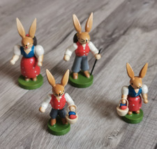 Hasenfamilie, Osterhasen VEB Raumschmuck Hammerleubsdorf (Esco) Erzgebirge DDR