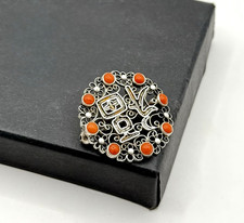 Silber Filigran Brosche mit