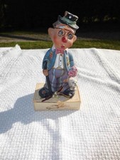 alte Werbung Reklame Suewa-Comet Schokolade Figur Clown mit Hund Vintage