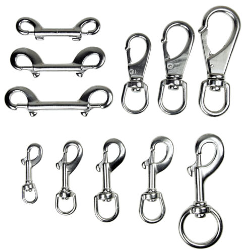 Edelstahl doppelkarabiner - edelstahl,