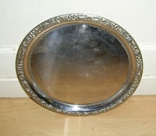 Große WMF Cromargan Servierplatte Tablett Baroque