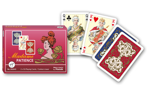 Madame patience spielkarten - patience,