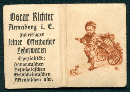 Kalender 1922 annaberg - i., e