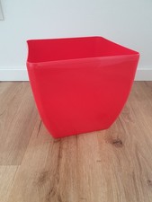 Prosperplast Coubi 9l Pflanzkübel Blumentopf Quadratisch Knallig Rot Kunststoff