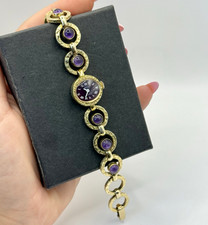 American Double Vintage ANKER Damen Uhr Mit Amethyst Steinen  Handaufzug