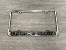 Chromrahmen Kennzeichnen hinten für US Oldtimer Ami Nummernschild