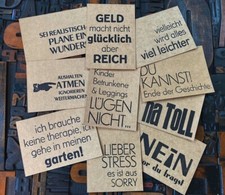 Kartenset handgedruckt