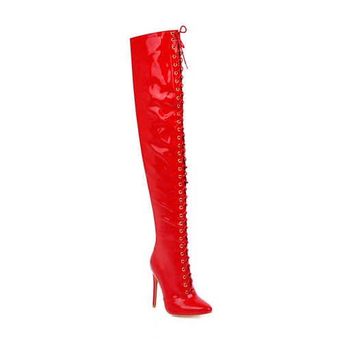 Damen overknee spitz stiefel - damen,